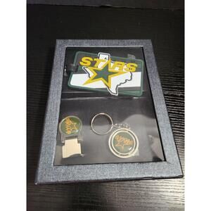 NEW Dallas Stars NHL Hockey Boxed Box Gift Set Luggage Tag Money‎ Clip Keychain